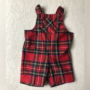 Holiday red plaid baby jumper by Piccadilly size 12M